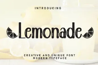 Lemonade Display font