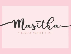 Masitha Script Free font