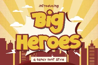 Big Heroes Free Trial font