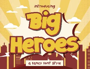 Big Heroes Free Trial font