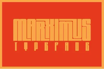 Marximus DEMO font