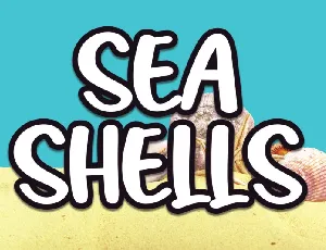 Sea Shells Display font