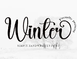 Winter Script Typeface font