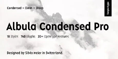 Albula Condensed Pro font