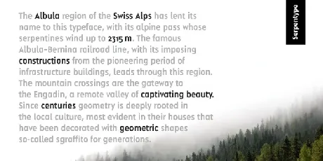 Albula Condensed Pro font