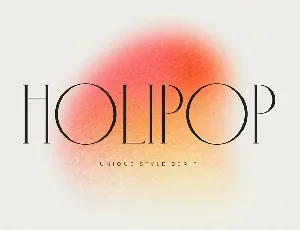 Holipop font