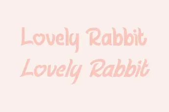 Lovely Rabbit font