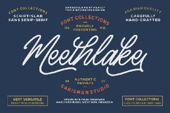 Meethlake – Vintage font