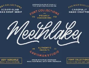 Meethlake – Vintage font