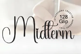 Midterm Script font