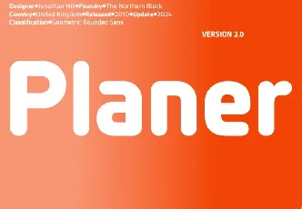 Planer Family font