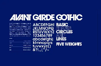 ITC Avant Garde Gothic PRO Family font