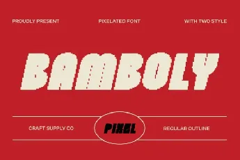 Bamboly Pixel font