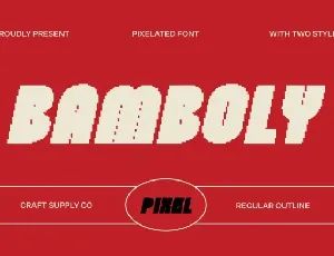 Bamboly Pixel font