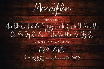 Monaghan font