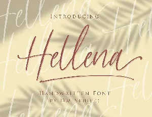 Hellena Handwritten Script font