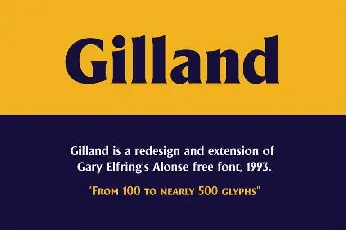 Gilland font