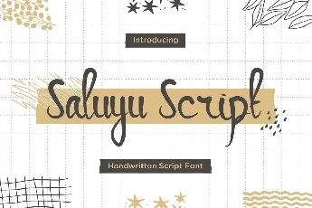 Saluyu Script Free Trial font