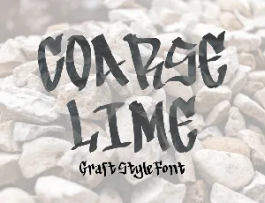 Coarse Lime font