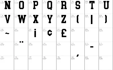 College Block font