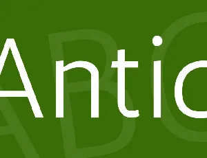 Antic font