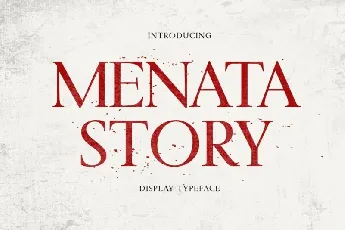 Menata Story font