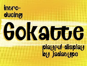 Gokatte font