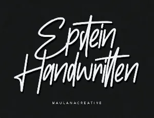 Epstein Handwritten font