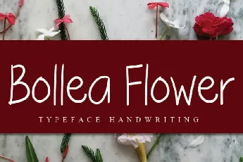 Bollea Flower Handwritten font