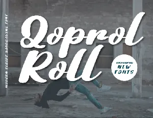 Qoprol Roll Script font