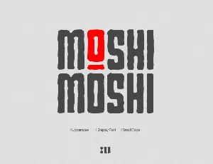 Small Moshi Moshi font