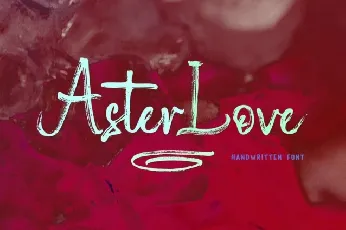 Aster Love Brush font