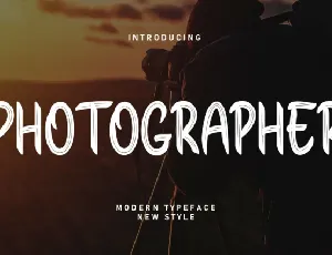 Photographer Brush font