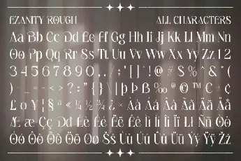 Ezanity Rough font