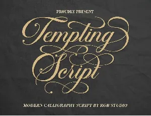 Tempting font