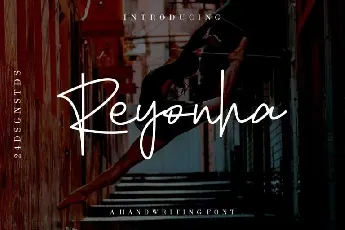 Reyonha Handwriting Free font