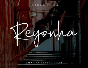 Reyonha Handwriting Free font