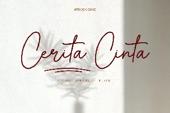 Cerita Cinta font