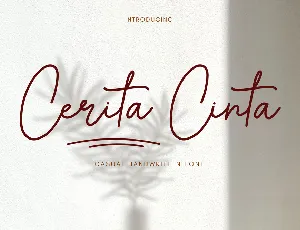 Cerita Cinta font