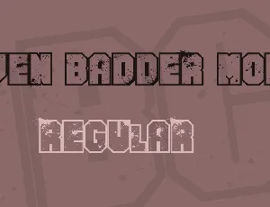 Even Badder Mofo font