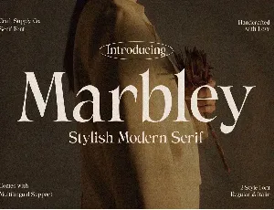 Marbley font