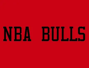 Nba Bulls font