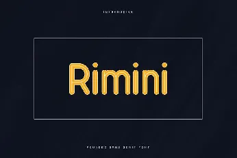 Rimini Sans Serif font