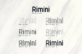 Rimini Sans Serif font