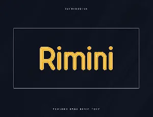 Rimini Sans Serif font