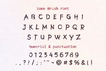 SomeBrush font