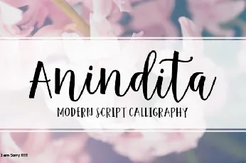 Anindita Script font