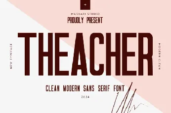 Teacher Sans Serif font