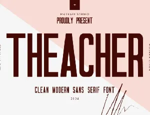 Teacher Sans Serif font