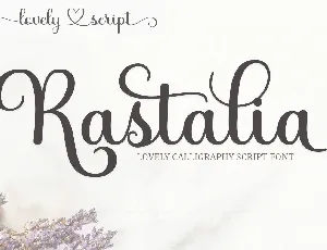 Rastalia font